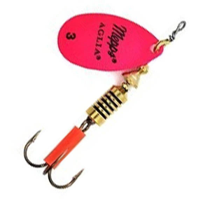 Блесна вращающаяся MEPPS Aglia Fluo Rose №4 цв.Розовый
