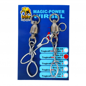 Вертлюг с карабином Behr Magic Power 6/0 89кг