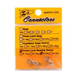 Вертлюг с карабином smith Cross Lock Bearing Swivel #4 (63кг)