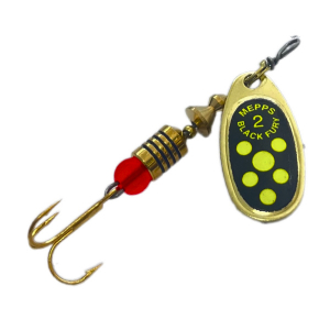 Блесна MEPPS Черный Fury №2 4.5гр цв.OR/Chartreuse