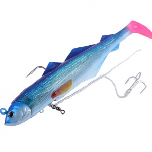 Джиг оснащенный westin Big Bob 480гр (Синий Glamour)